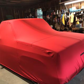 Red Covercraft Custom Fit Car Cover for Select Honda Civic Models Fleeced Satin FS8428F3