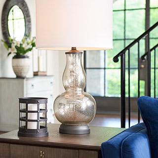 Mercury glass on sale table lamps