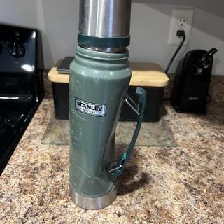 Stanley Classic Thermos Leak Proof Insulated Vacuum Bottle 1.1 qt - Matte  Black 