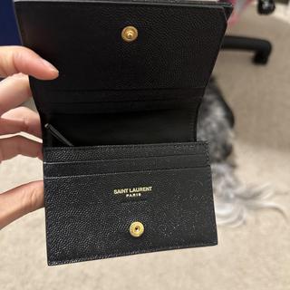 Saint Laurent - Cassandre Crema Embossed Leather Card Holder