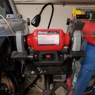 8 in. Bench Grinder with LED Light