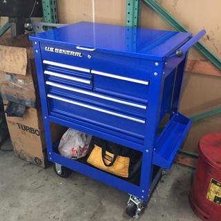 30 In 5 Drawer Blue Mechanic S Cart