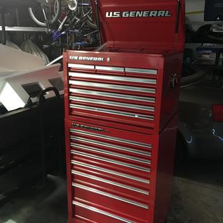 26 In X 22 In Single Bank Red Roller Cabinet