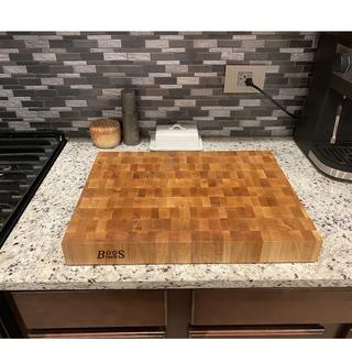 Boos End-Grain Maple Grazzi Table - 60 x 28 2.25 Thick Butcher Block