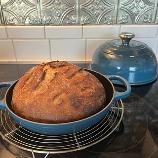 Le Creuset - Ready, set bake. 🍞 This sweet and savory Parmesan, Date and  Walnut Bread is baked to perfection in a Sea Salt Bread Oven. Bread Oven in  Sea Salt