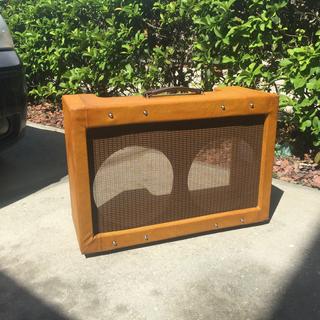 Tweed Amplifier & Speaker Cabinet Covering Olive/Yellow Yard 64 Wide