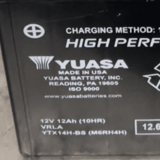 Workhorse YTX14-BS YUASA High Performance Powersport Battery, Sealed AGM,  12 volt, 12Ah for Motorcycle, ATV, UTV, Seadoo, Polaris, Boat, RZR.