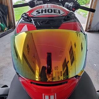 Shoei CWR-1 Pinlock-Ready Spectra Gold Face Shield - Get Lowered Cycles